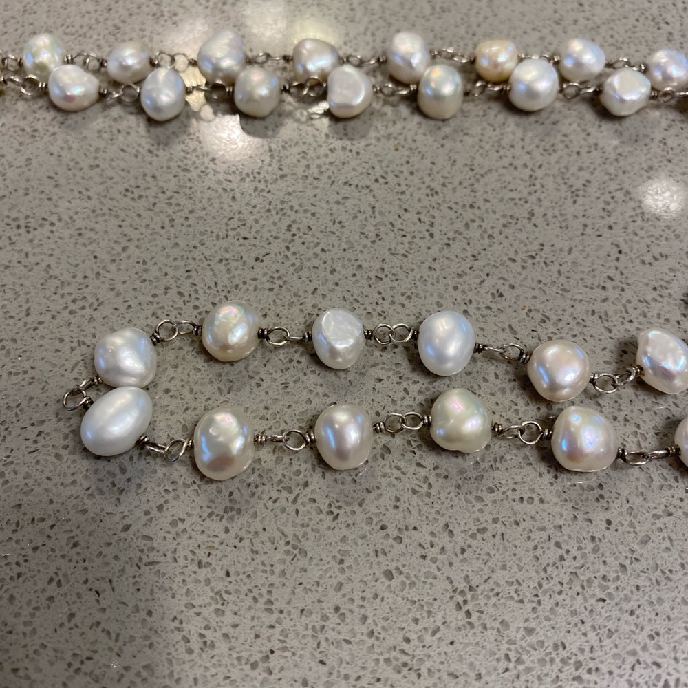 Silpada long pearl necklace